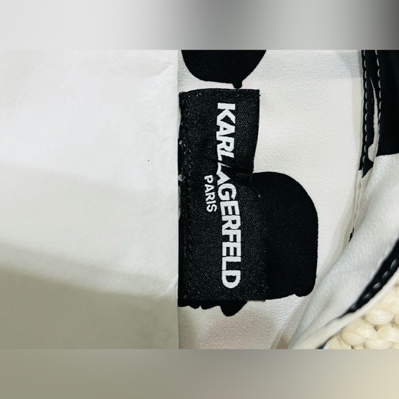 KARL LAGERFELD PARIS Bungee Print Belted Shirtdress. NWOT. RETAIL 149 - Picture 10 of 12